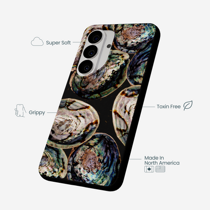 Black Abalone Shells Samsung Galaxy S26 Case