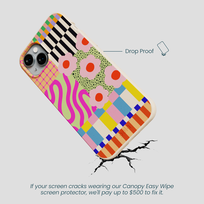 Seashell Abstract Cake iPhone 14 Plus Case