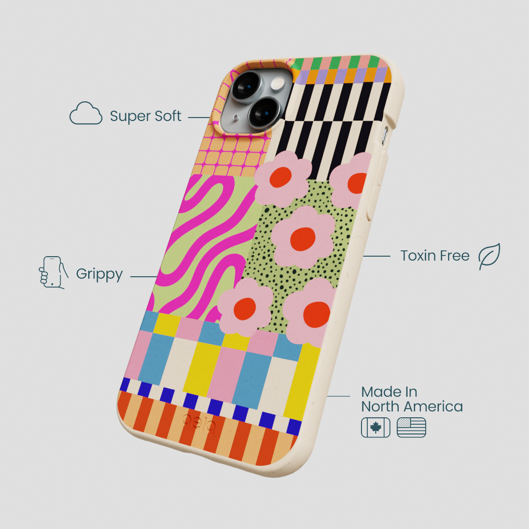 Seashell Abstract Cake iPhone 14 Plus Case