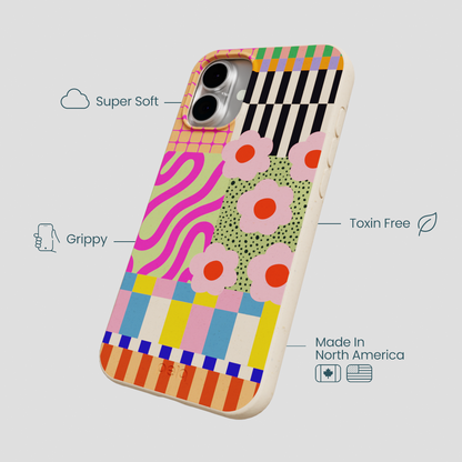 Seashell Abstract Cake iPhone 16 Plus Case