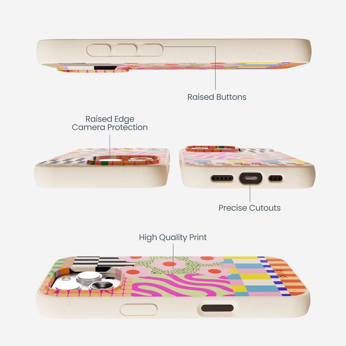 Seashell Abstract Cake iPhone 16 Pro Max Case