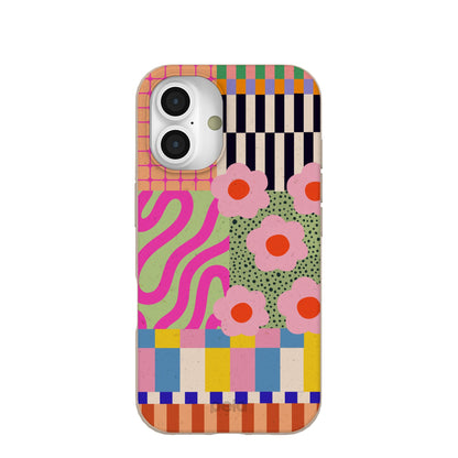 Seashell Abstract Cake iPhone 16 Case
