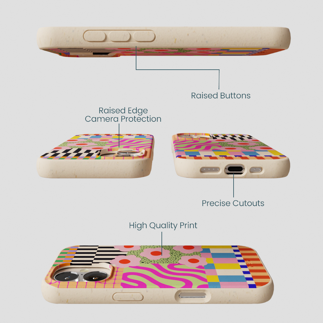 Seashell Abstract Cake iPhone 16 Case
