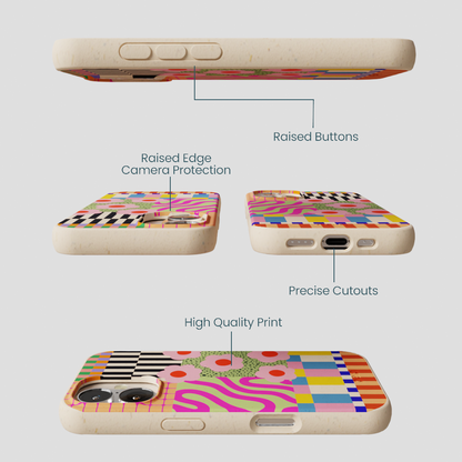 Seashell Abstract Cake iPhone 16 Case