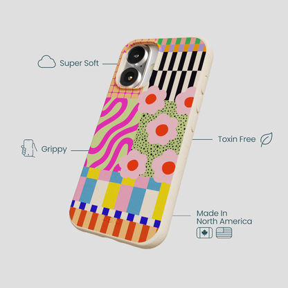 Seashell Abstract Cake iPhone 16 Case