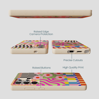 Seashell Abstract Cake Samsung Galaxy S25 Ultra Case
