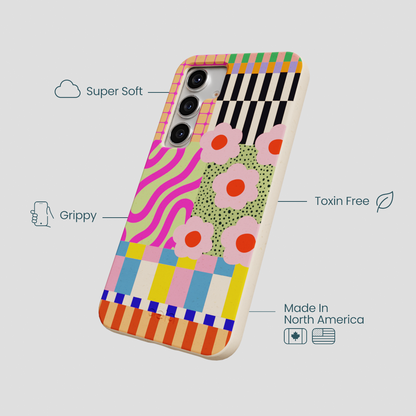 Seashell Abstract Cake Samsung Galaxy S25 Case