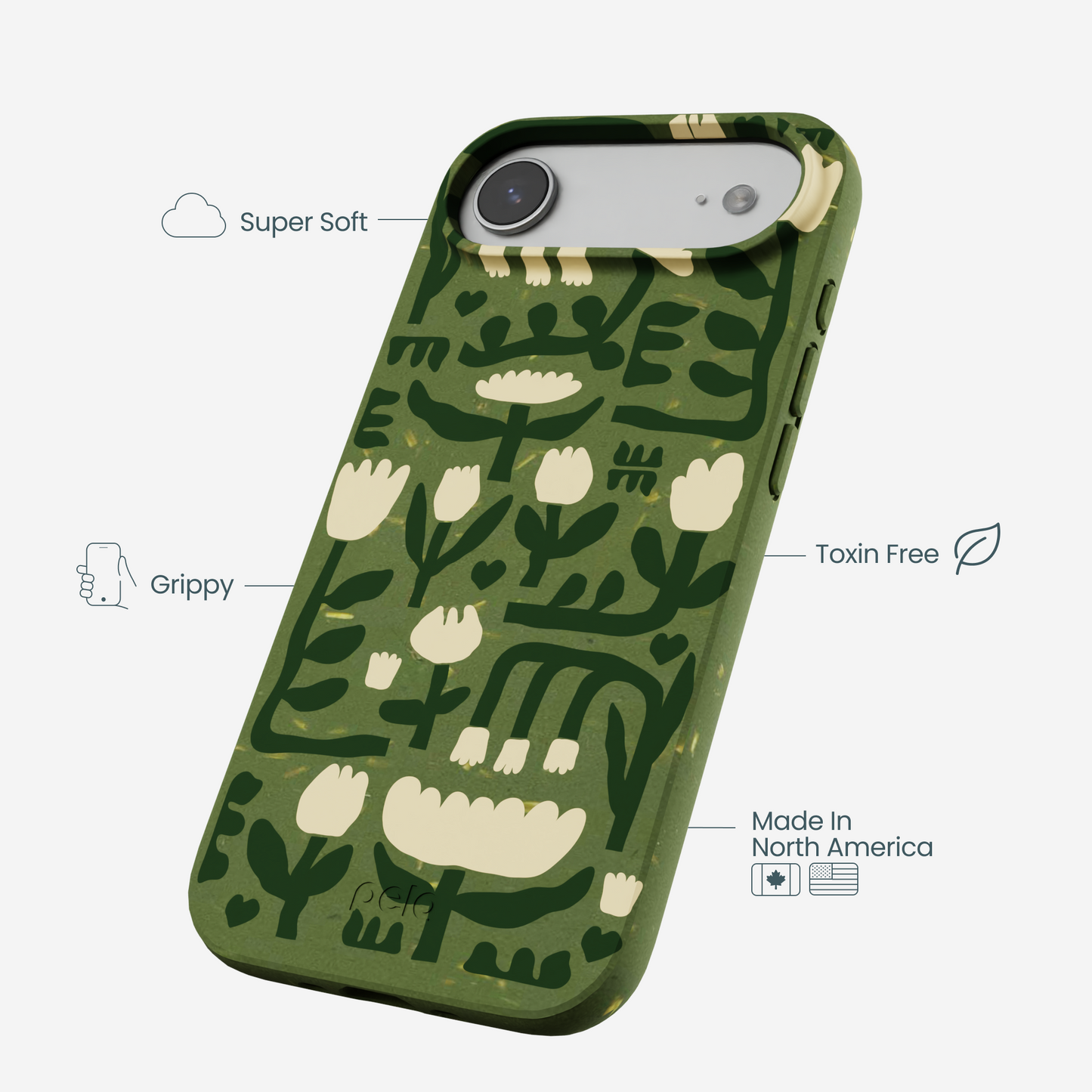 Forest Floor Abstract Tulips iPhone Air Case