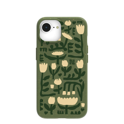 Forest Floor Abstract Tulips iPhone 16e/17e Case