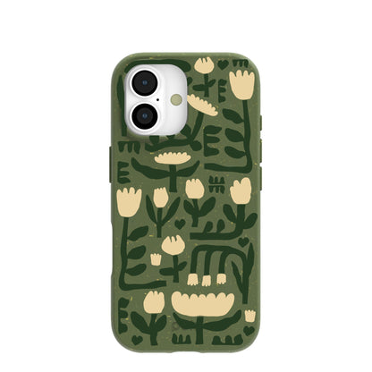Forest Floor Abstract Tulips iPhone 17 Case