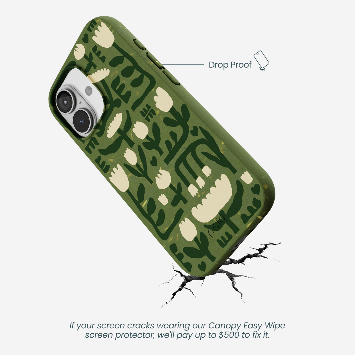 Forest Floor Abstract Tulips iPhone 17 Case