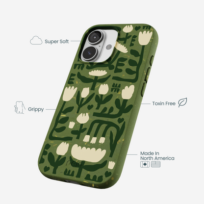 Forest Floor Abstract Tulips iPhone 17 Case