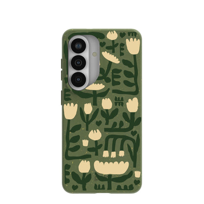 Forest Floor Abstract Tulips Samsung Galaxy S26 Case
