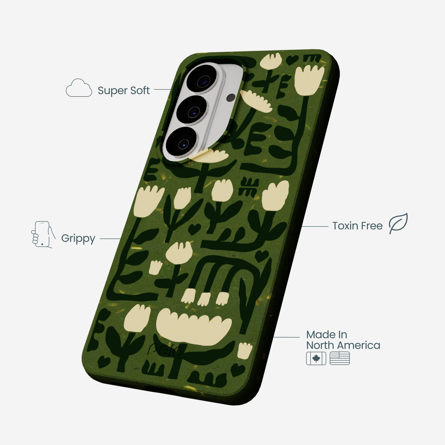 Forest Floor Abstract Tulips Samsung Galaxy S26 Case