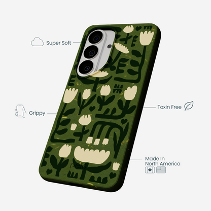 Forest Floor Abstract Tulips Samsung Galaxy S26 Case