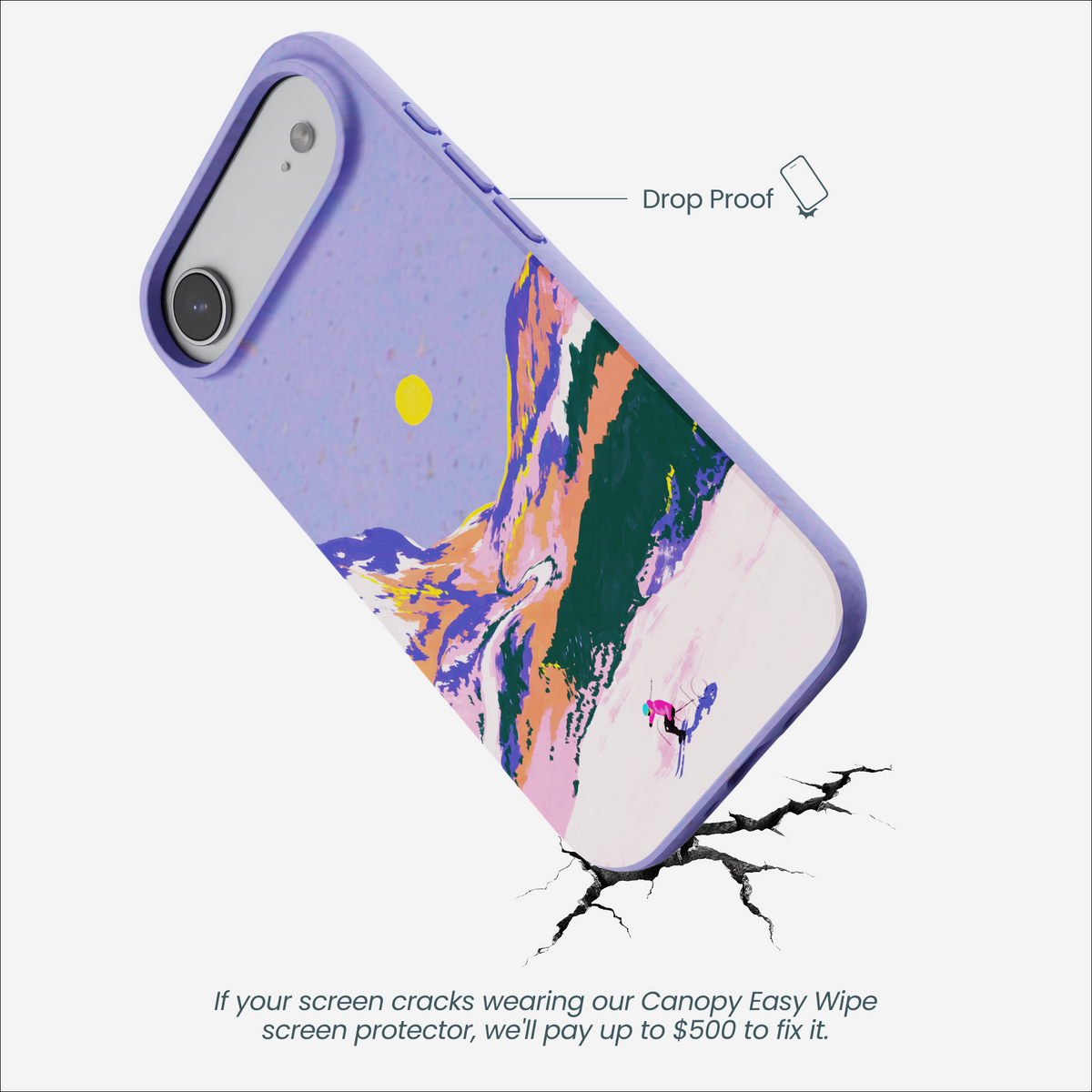 Lavender Alpine Sunset iPhone Air Case
