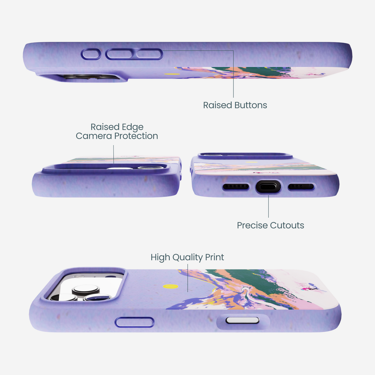 Lavender Alpine Sunset iPhone 17 Pro Max Case