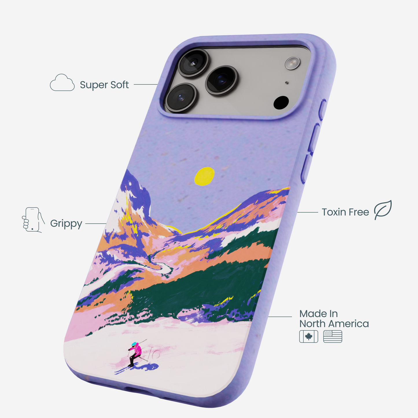 Lavender Alpine Sunset iPhone 17 Pro Max Case