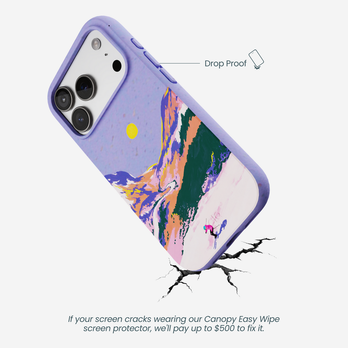 Lavender Alpine Sunset iPhone 17 Pro Case