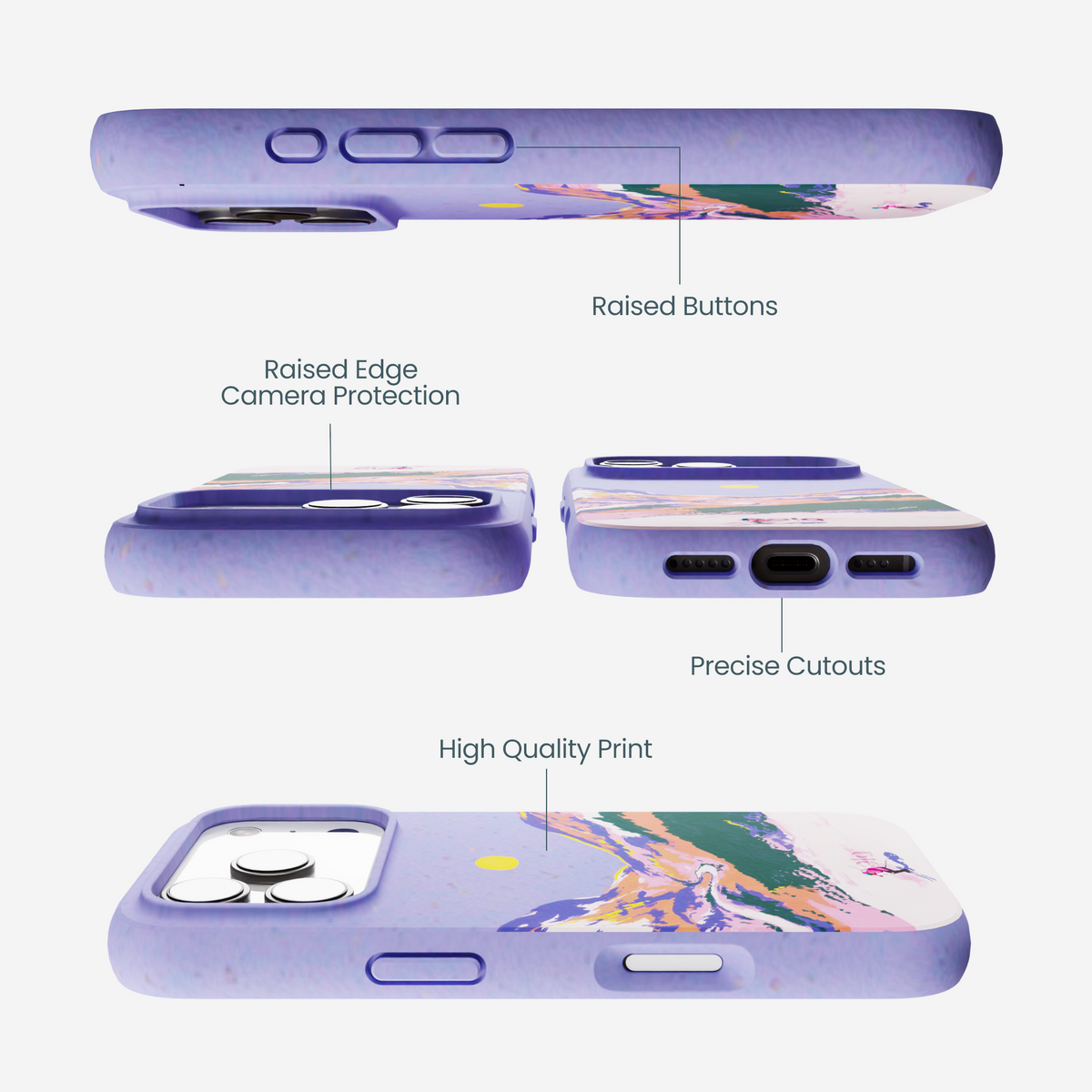 Lavender Alpine Sunset iPhone 17 Pro Case