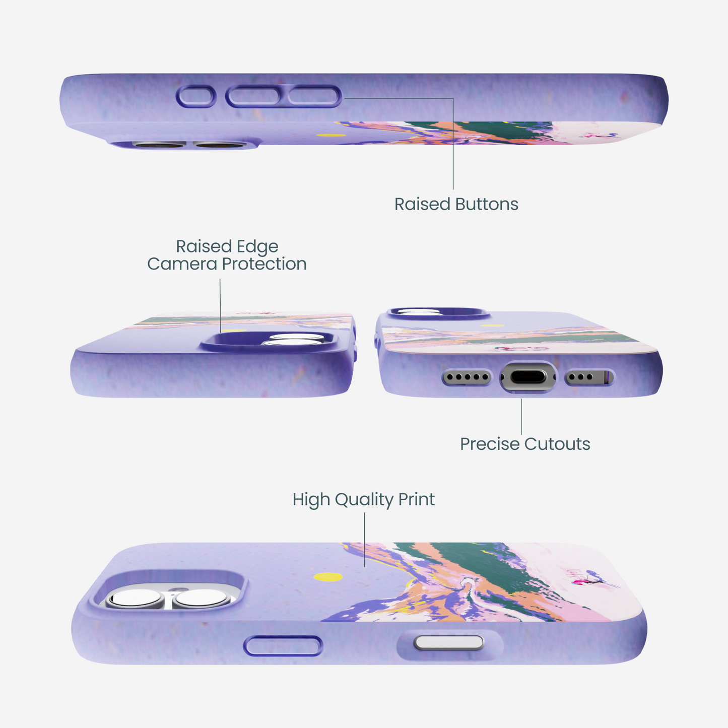 Lavender Alpine Sunset iPhone 17 Case