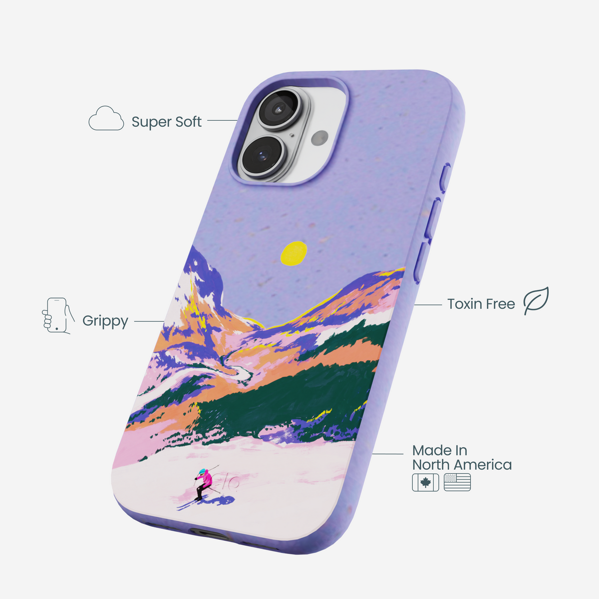 Lavender Alpine Sunset iPhone 17 Case