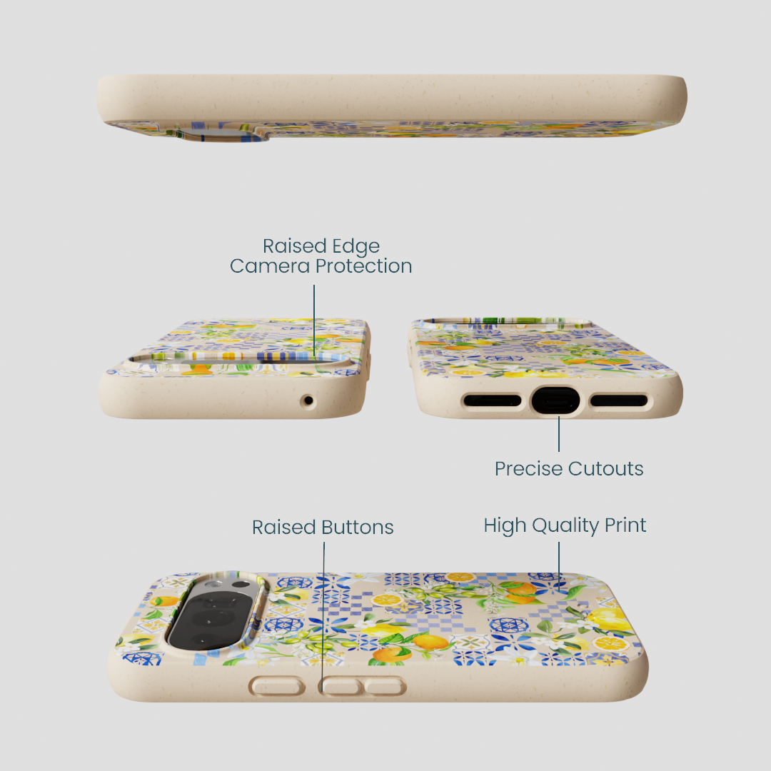 Seashell Amalfi Fruits Google Pixel 10/10 Pro Case