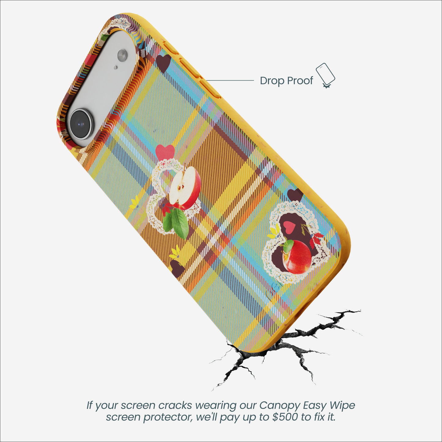 Honey Apple Plaid iPhone Air Case