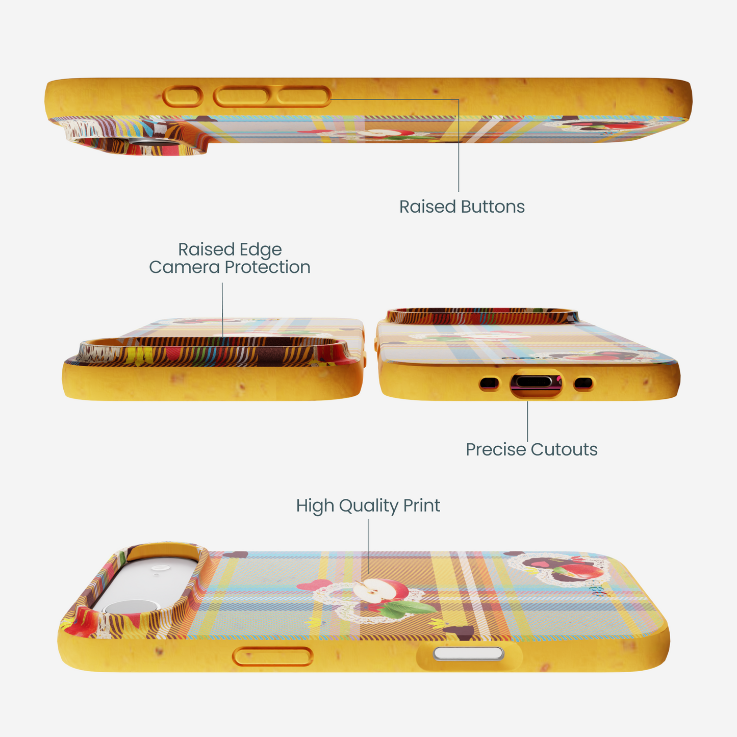 Honey Apple Plaid iPhone Air Case