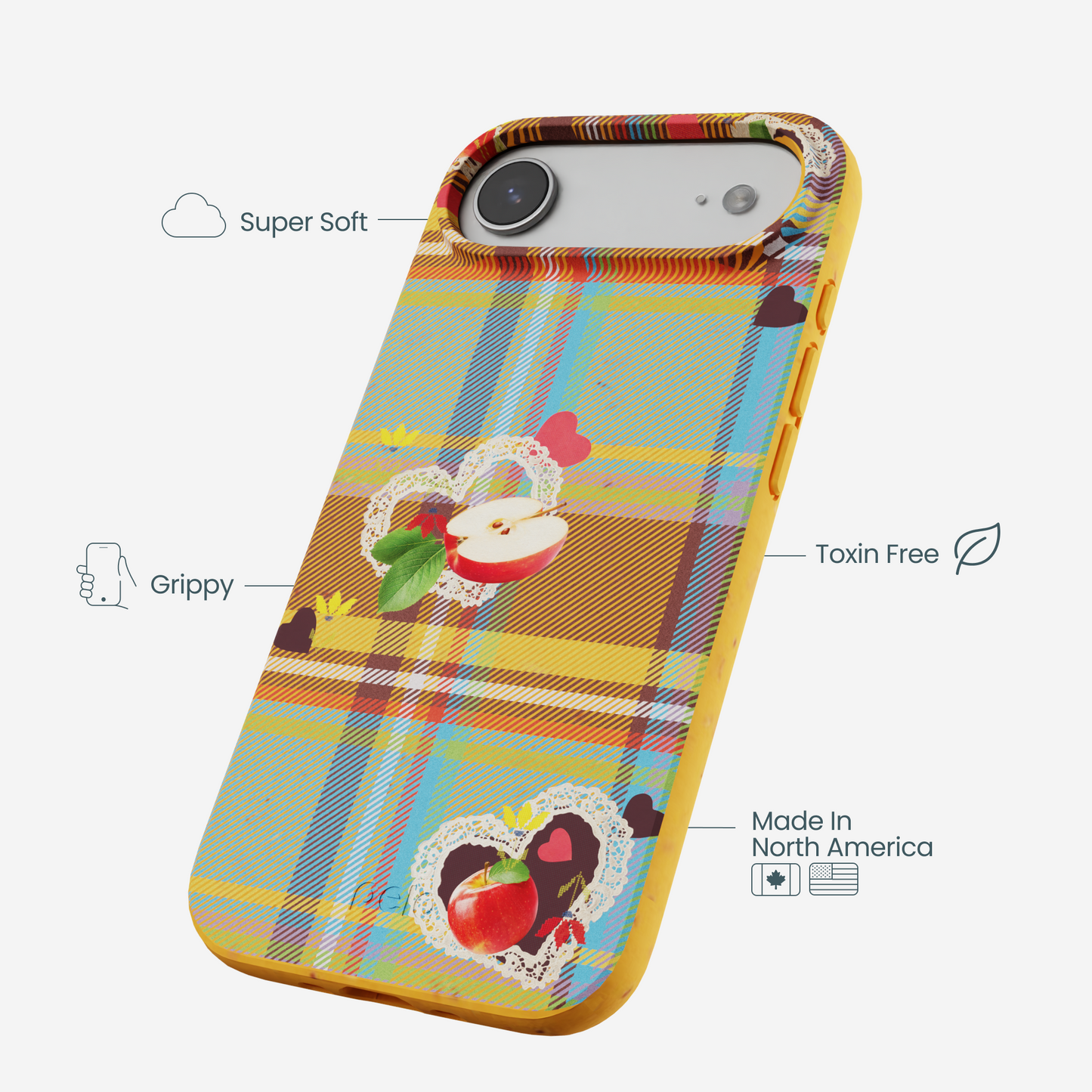 Honey Apple Plaid iPhone Air Case