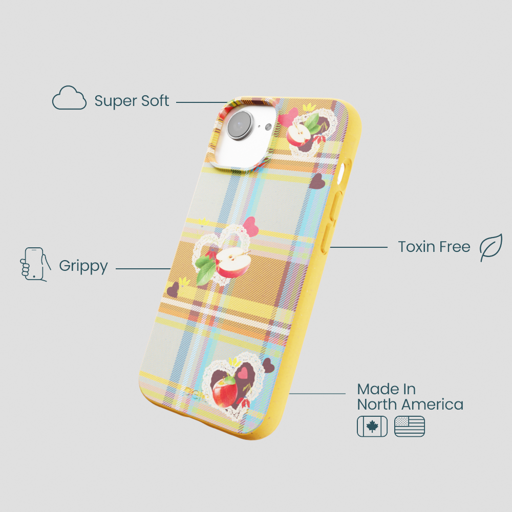 Honey Apple Plaid iPhone 16e/17e Case