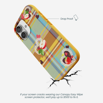 Honey Apple Plaid iPhone 17 Case
