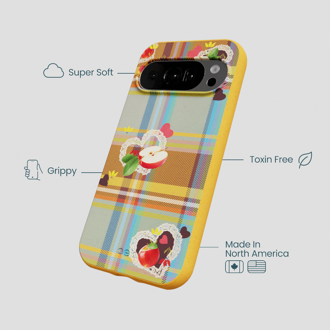 Honey Apple Plaid Google Pixel 10/10 Pro Case