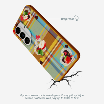 Honey Apple Plaid Samsung Galaxy S26 Case
