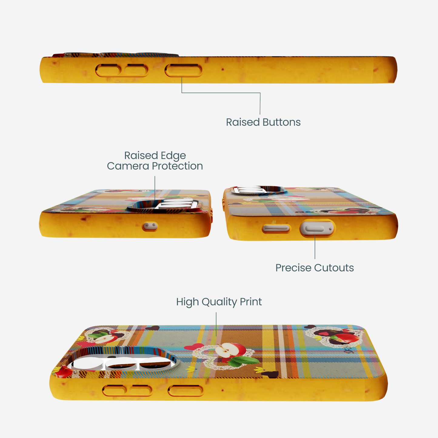 Honey Apple Plaid Samsung Galaxy S26 Case