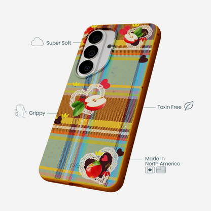 Honey Apple Plaid Samsung Galaxy S26 Case