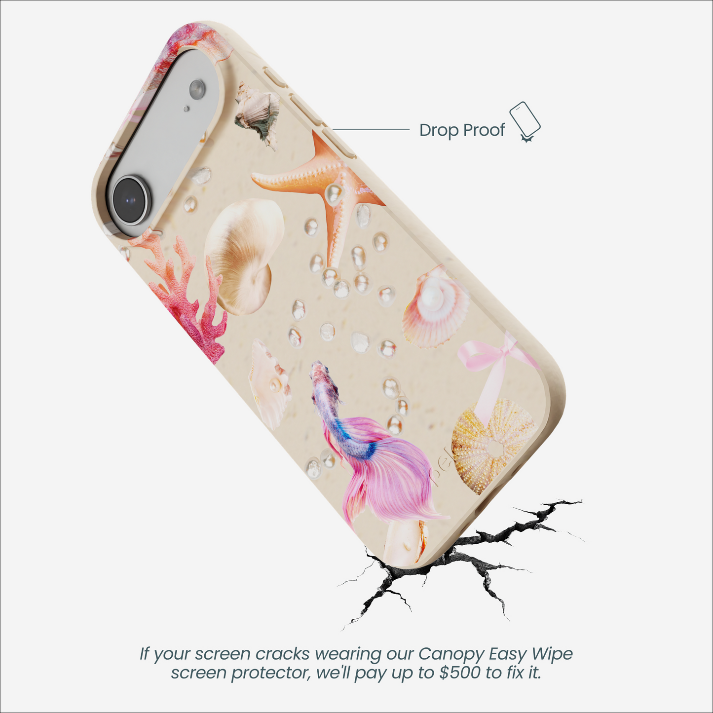 Seashell Aqua Dreams iPhone Air Case