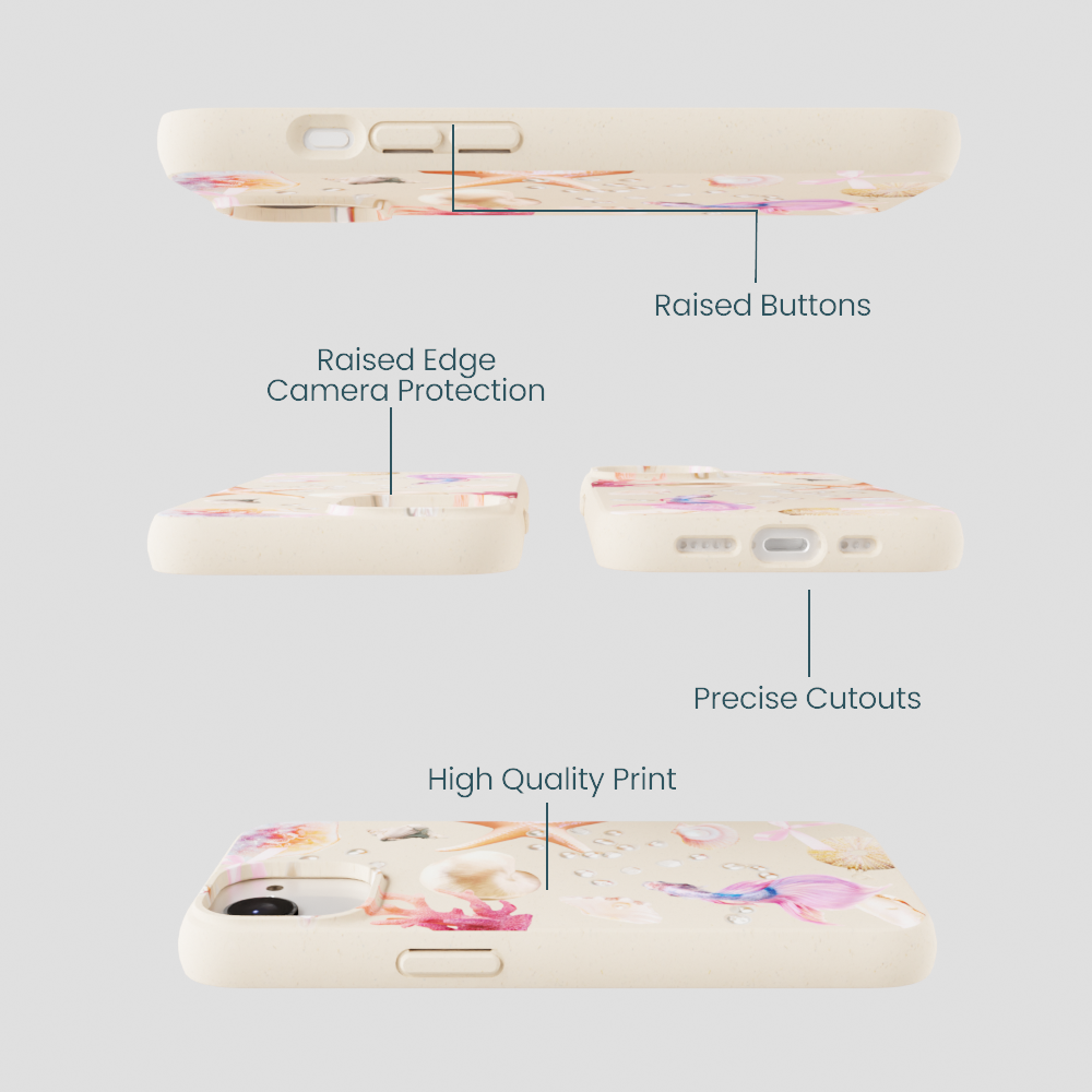 Seashell Aqua Dreams iPhone 16e/17e Case