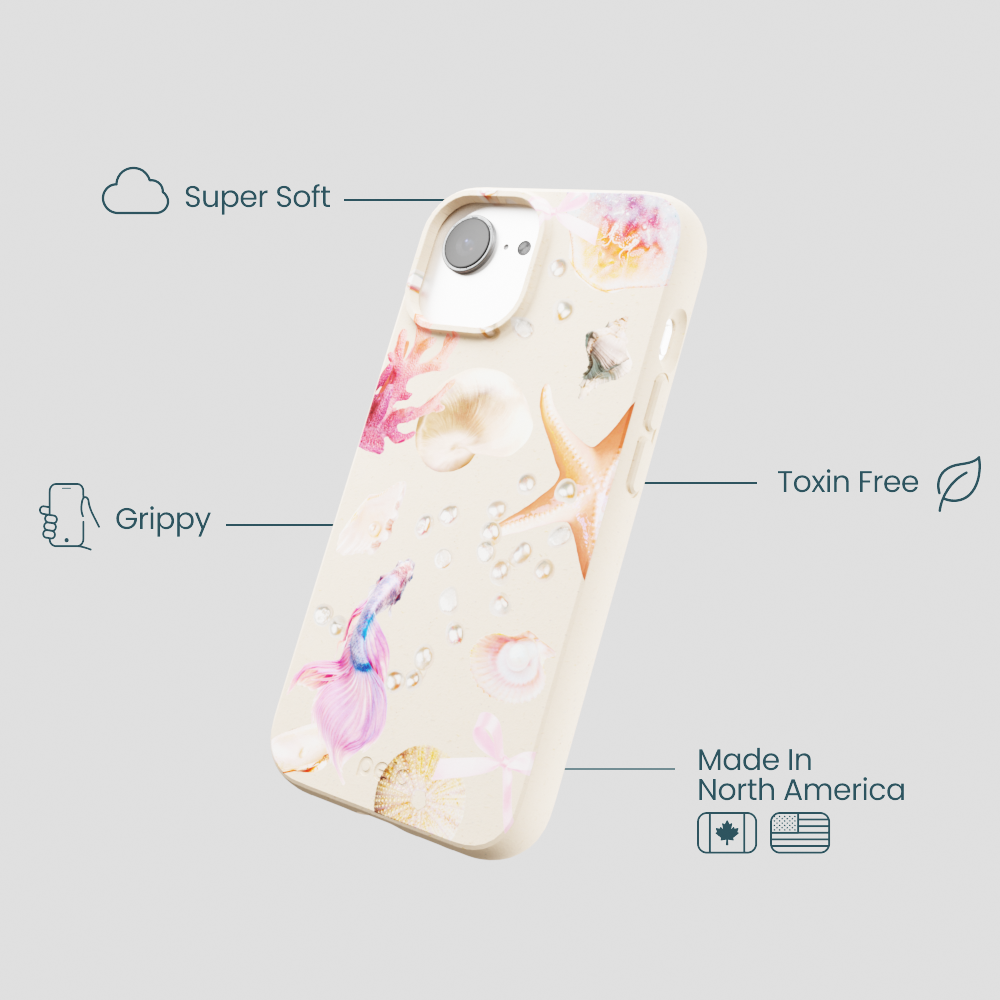Seashell Aqua Dreams iPhone 16e/17e Case