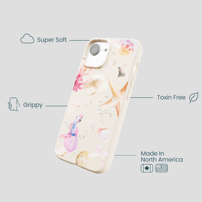 Seashell Aqua Dreams iPhone 16e/17e Case