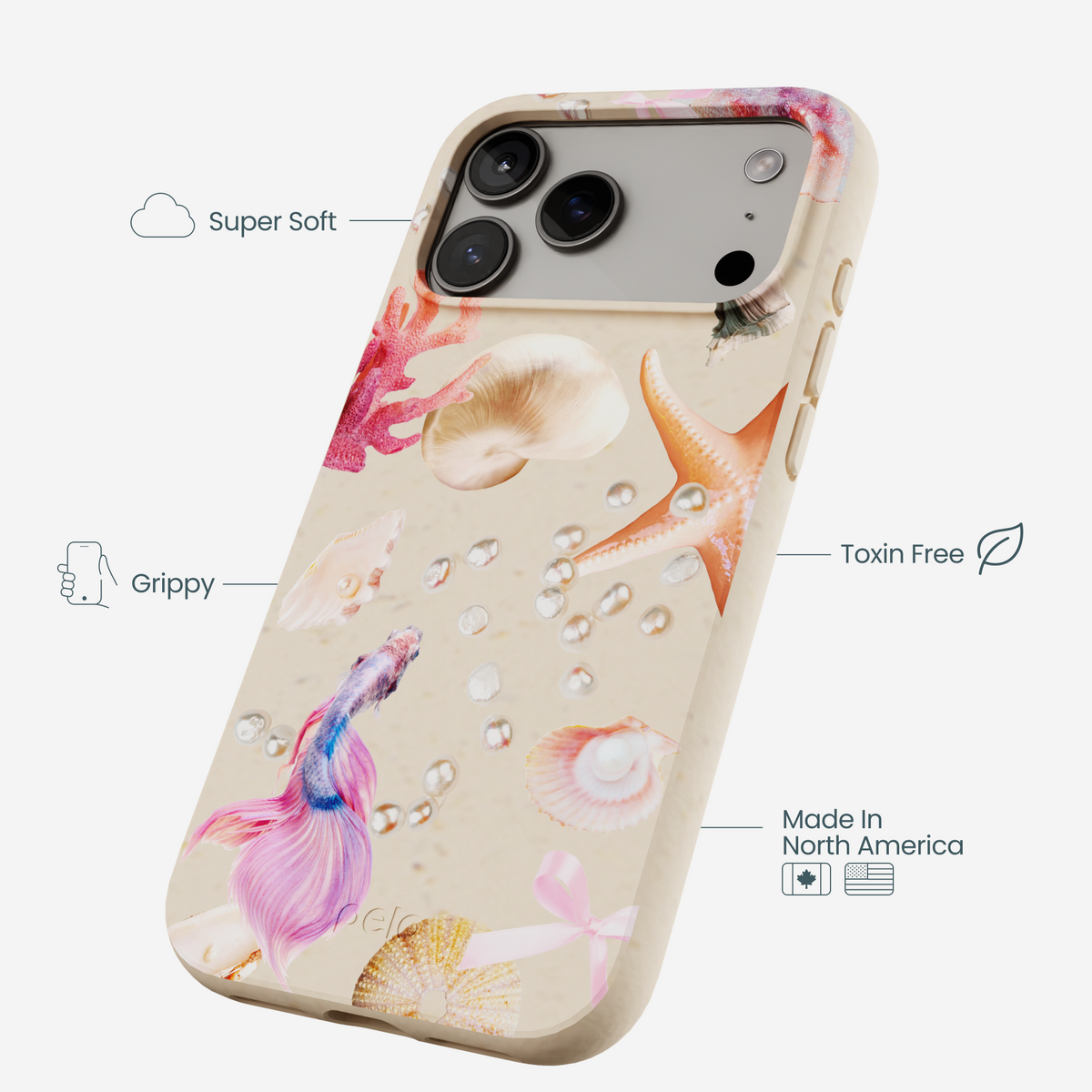 Seashell Aqua Dreams iPhone 17 Pro Max Case