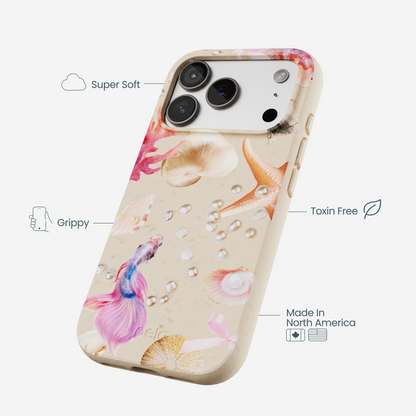 Seashell Aqua Dreams iPhone 17 Pro Case