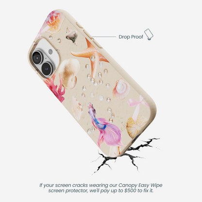 Seashell Aqua Dreams iPhone 17 Case