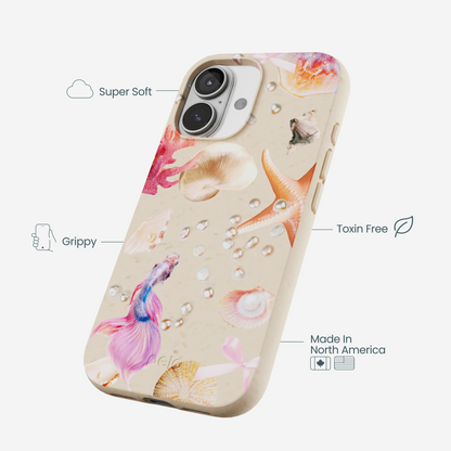 Seashell Aqua Dreams iPhone 17 Case