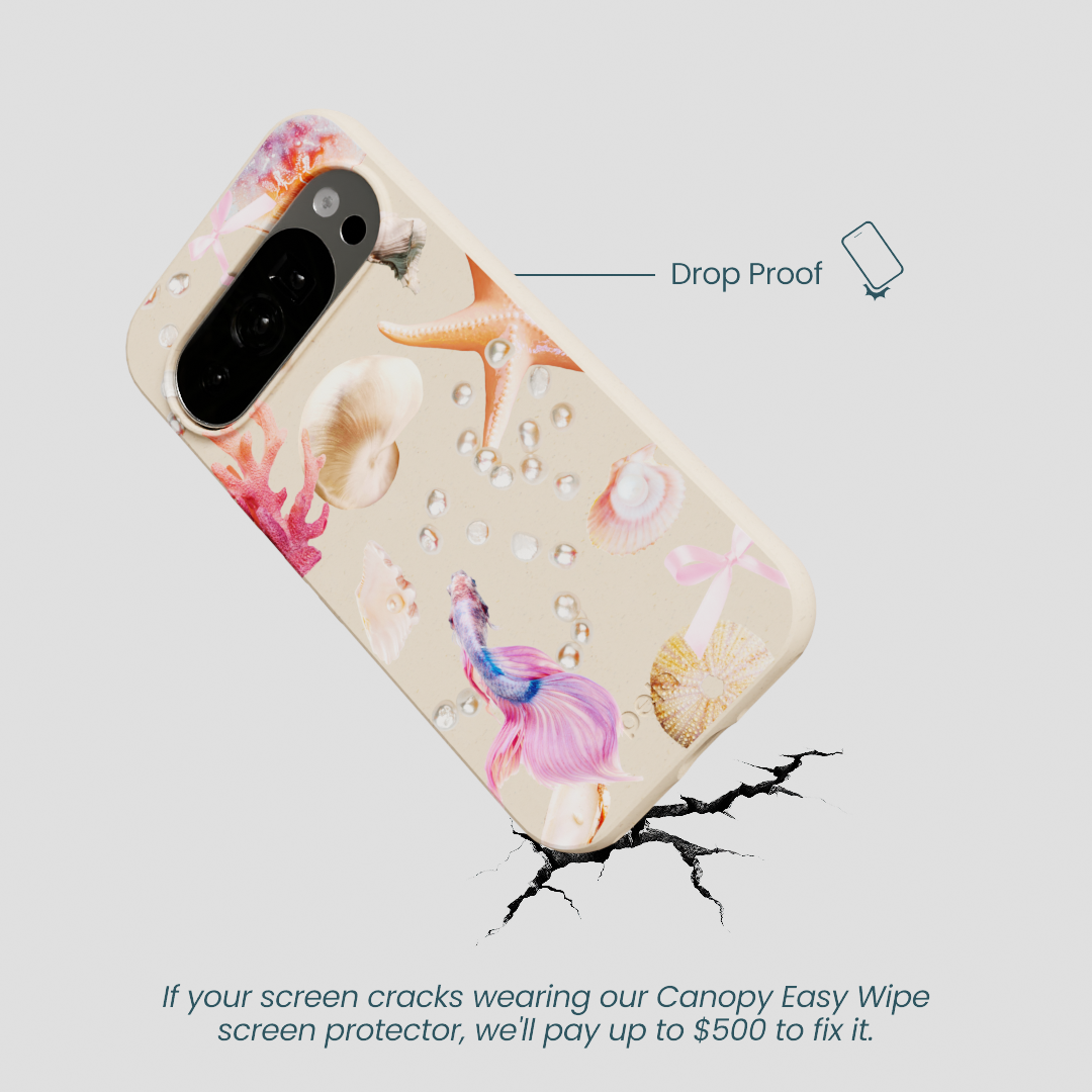 Seashell Aqua Dreams Google Pixel 10/10 Pro Case