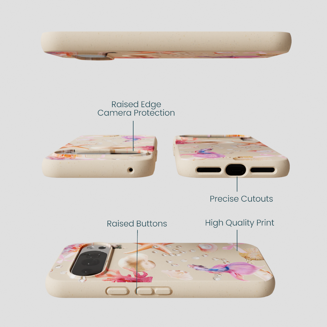 Seashell Aqua Dreams Google Pixel 10/10 Pro Case