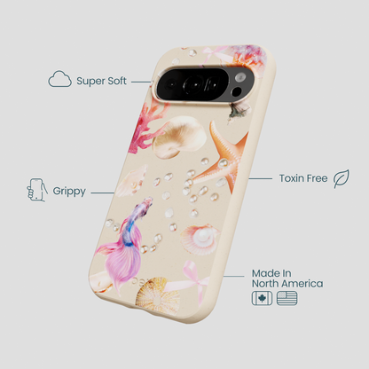 Seashell Aqua Dreams Google Pixel 10/10 Pro Case