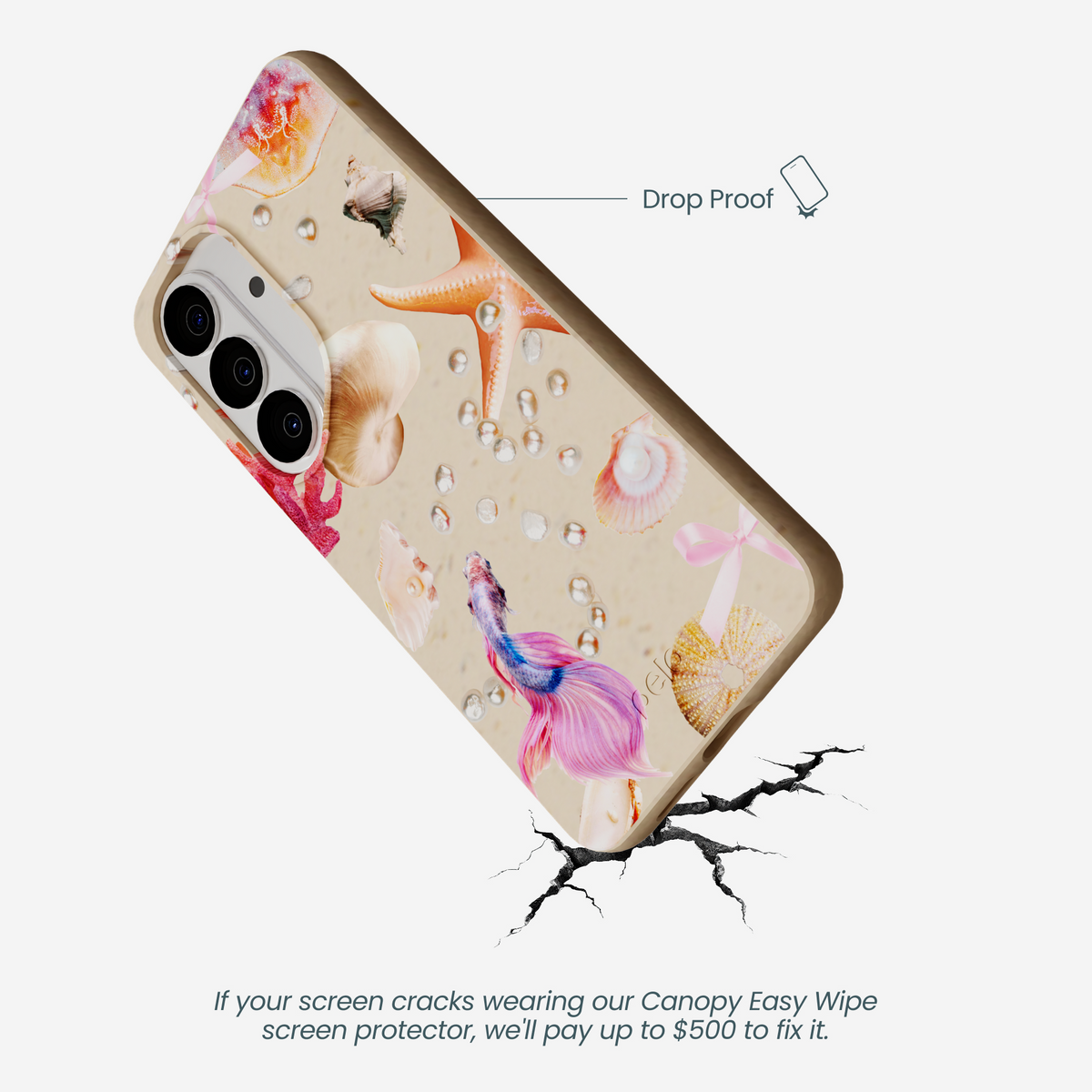 Seashell Aqua Dreams Samsung Galaxy S26 Case