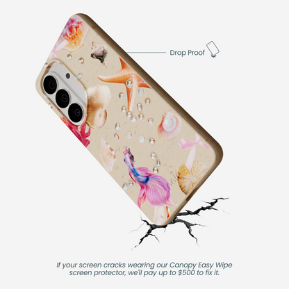 Seashell Aqua Dreams Samsung Galaxy S26 Case