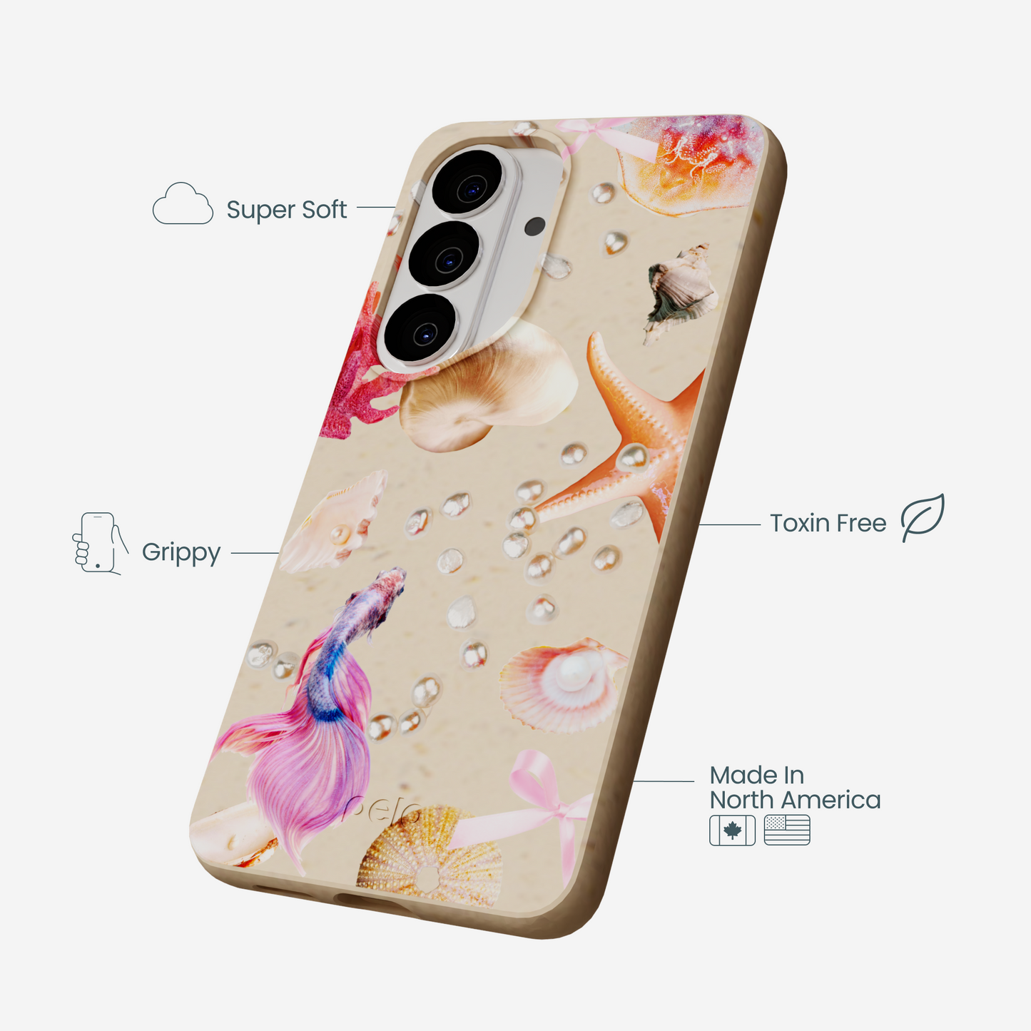 Seashell Aqua Dreams Samsung Galaxy S26 Case